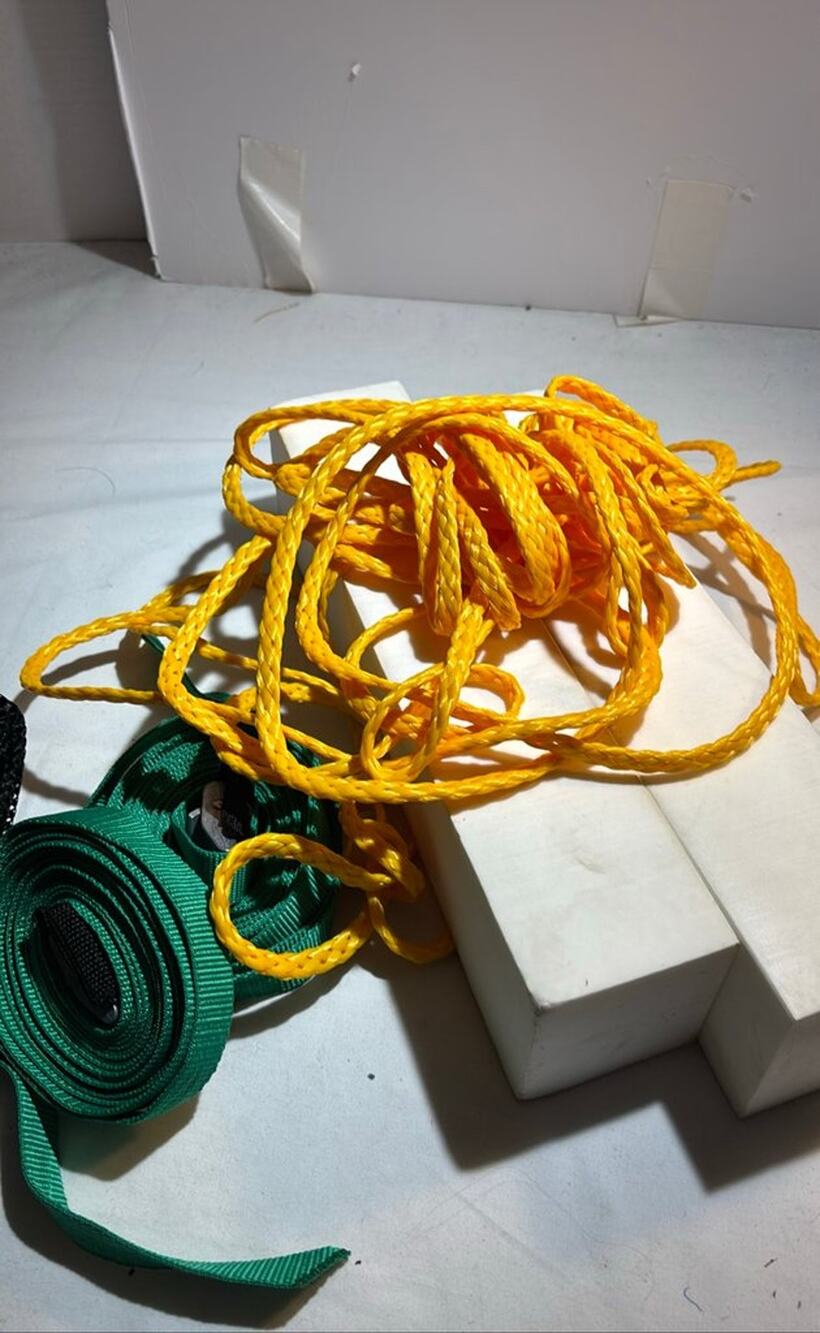 Kayak Tie Down Kit with Ropes and Straps